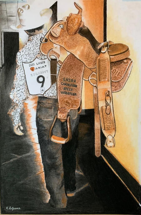 "Beginnings of a Pro" 18x12 Pastels