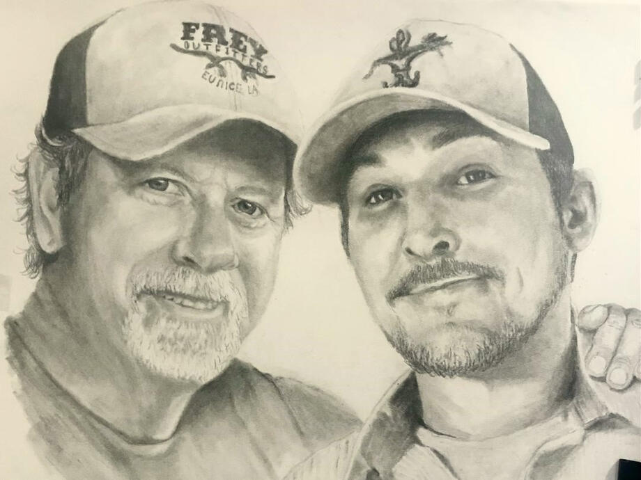 "Forever Kind of Ties" 11x14 charcoal and graphite